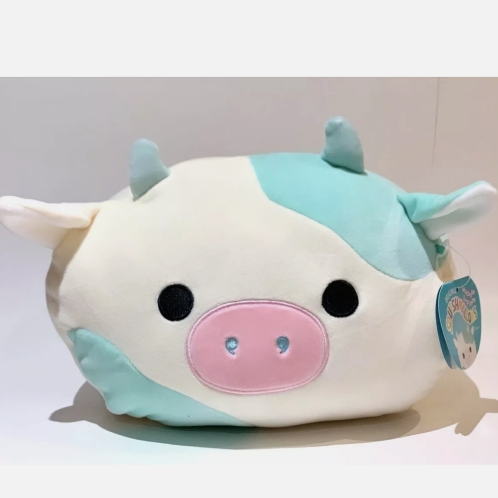 Squishmallow 12” Belana The Cow  Stackable by kellytoy